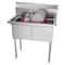 Koolmore 2 Compartment Stainless Steel NSF Commercial Kitchen Prep & Utility Sink SB151512-N3 - alternate 1